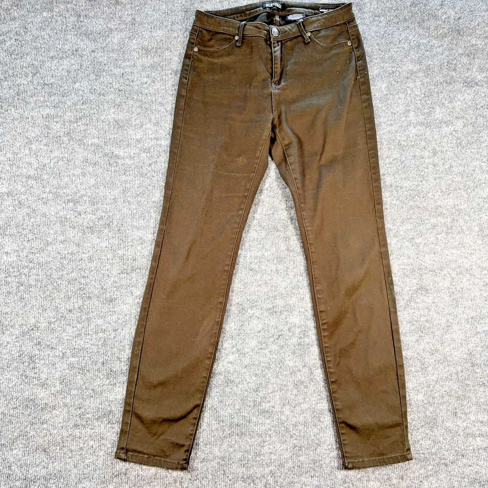 Buffalo David Bitton Karolin Mid Rise Super Stretch Jeans Olive Greem 8/29